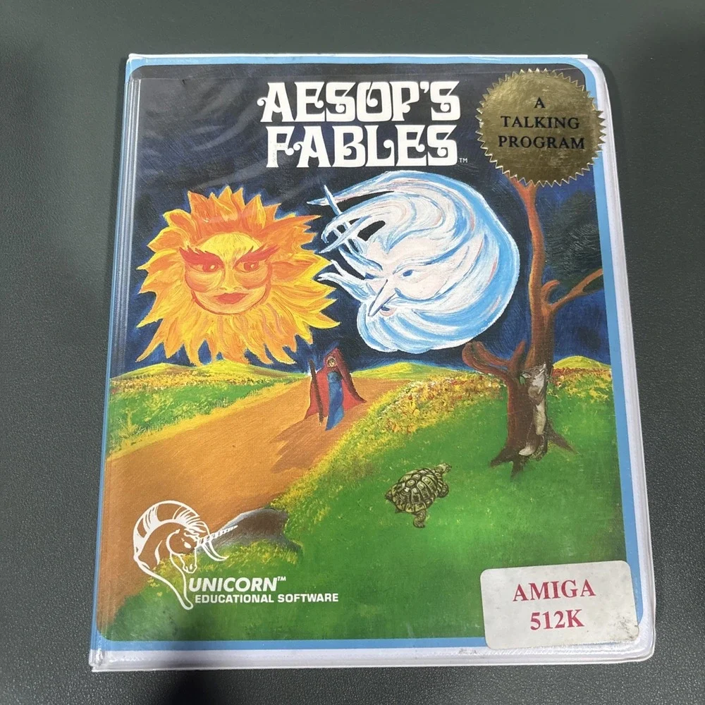 Vintage - Aesop's Fables, Unicorn Educational Software, For Commodore Amiga 512k